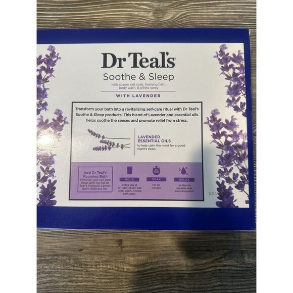 Dr Teal's Everyday Wellness Set - Lavender 4 Pc Bath Epsom Salt/Essential Oils - Picture 2 of 3